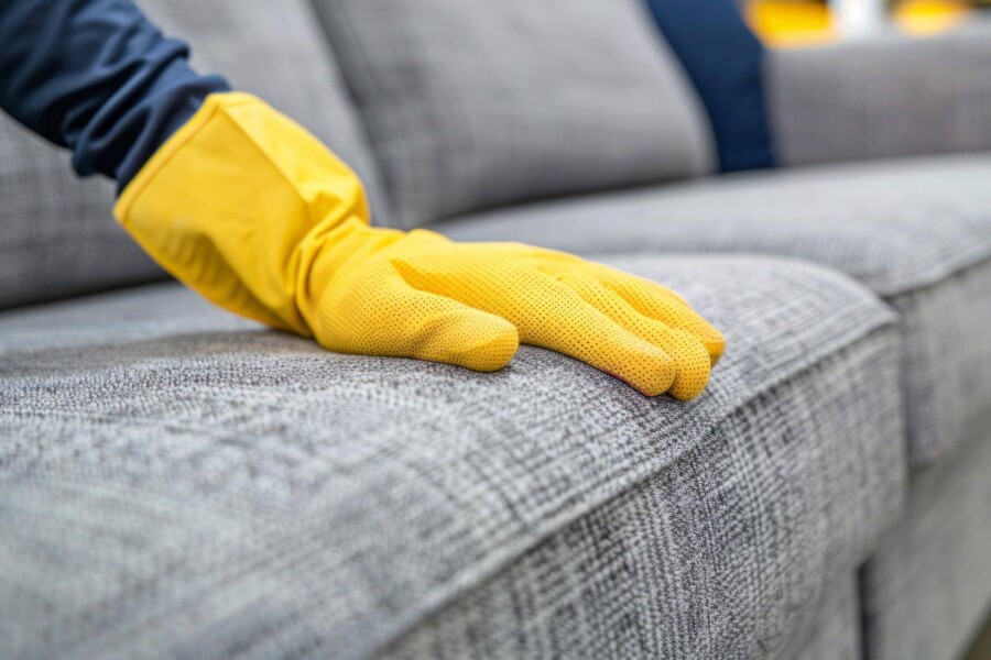 Jak wyczyścić kanapę z materiału bez ryzyka uszkodzeń?